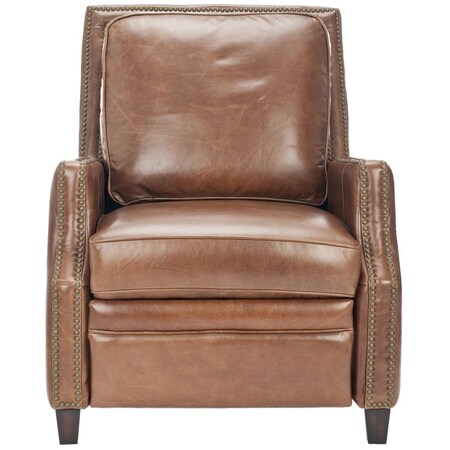 Safavieh Buddy Italian Leather Recliner, Coffee KNT3032B